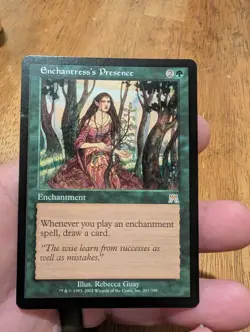 Enchantress's Presence Magic The Gathering Green 2002 Enchantment Guay 261/350 - Image 1