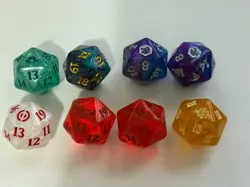 Magic The Gathering Oversized Spindown Dice Premium Bundle Lot of 8 Rare MTG - Image 1