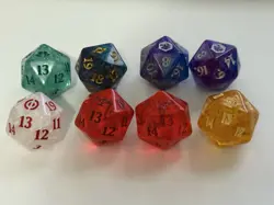 Magic The Gathering Oversized Spindown Dice Premium Bundle Lot of 8 Rare MTG - Image 3