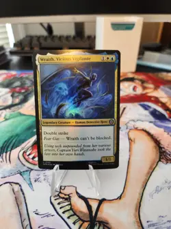 MTG Wraith, Vicious Vigilante (160/314) Marvel's Spider-Man FOIL - Image 1