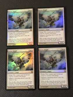 Serra Angel Foil X4 9th Edition Ex Cond See Pics English - Image 1