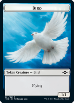 4x Bird Token (001/021) MTG Modern Horizons 2 NM Magic Regular - Image 1