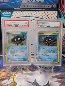 Shellder 79/112 Reverse Holo + Non-Holo, Sequential Pair! - PSA 9 - Pokemon EX - Image 1