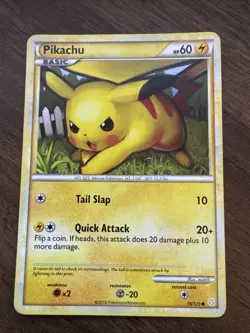 Pokemon Pikachu 78/123 Heartgold & Soulsilver Regular 2010 - Image 1