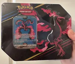 Pokemon TCG Crown Zenith Galarian Moltres Tin Factory Sealed SEE PICS - Image 1
