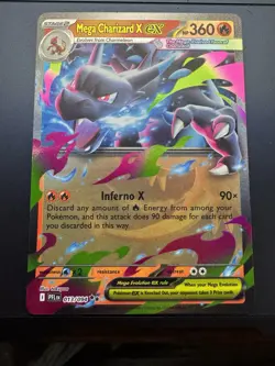 Mega Charizard X EX 013/094 - Phantasmal Flames (PFL) Pokemon Card NM - Image 1