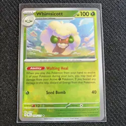 Pokemon TCG | Whimsicott | SV: Prismatic Evolutions Holo Master Ball 008/131 - Image 1