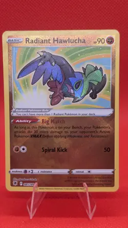 Radiant Hawlucha 081/189 Swsh10: Astral Radiance Holo Pokemon TCG NM - Image 1