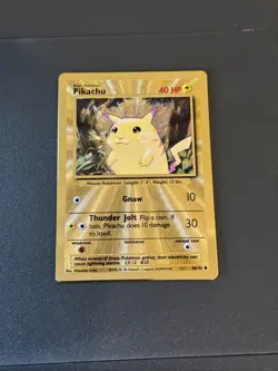 2021 Pokemon #58/102 Pikachu Gold Ultra Premium Collection Metal Card - Image 1