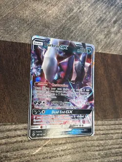 Darkrai GX 88/147 Burning Shadows Miscut Error Misprint Pokemon Card See - Image 2