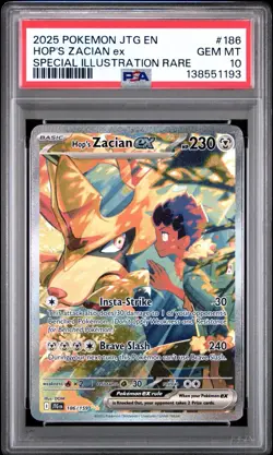 2025 Pokemon Journey Together Hop’s Zacian SIR 186/159 PSA 10 - Image 1