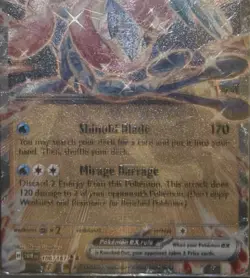 Pokemon Twilight Masquerade Greninja ex METAL GameStop Promo 106/167 NM/M RARE - Image 2