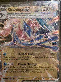 Pokemon Twilight Masquerade Greninja ex METAL GameStop Promo 106/167 NM/M RARE - Image 4