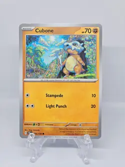 076/159 CUBONE | COMMON | JOURNEY TOGETHER POKEMON CARD - Image 1