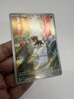 139/132 Litleo : Illustration Rare Card : Mega Evolution : Pokemon TCG - Image 1