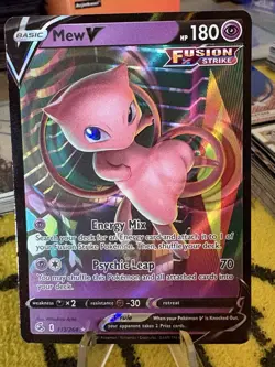 Mew V 113/264 Fusion Strike Full Art Ultra Rare Pokemon Card Mint 💎 - Image 1