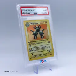 1999 Pokemon Base Set Shadowless 1st Edition Magneton 9/102 PSA 8 - Image 2
