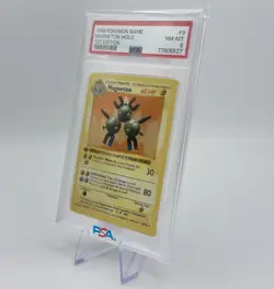 1999 Pokemon Base Set Shadowless 1st Edition Magneton 9/102 PSA 8 - Image 5