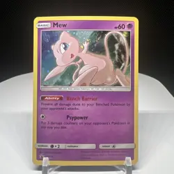 Pokemon Card MEW SM215 Rare Black Star Promo - NM - Image 1