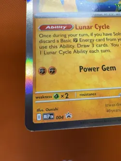 Lunatone Pokemon Mega Evolution Stamped MEP 004 Pre Release Promo Holo NM - Image 4