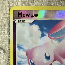 Mew 15/132 Secret Wonders Reverse Holo HP Pokemon Card Print Line Error - Image 3