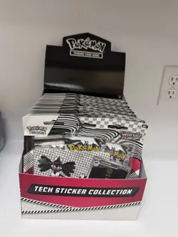 Pokemon White Flare SV10.5 3-Pack Tech Sticker Collection w/ Display 11 Count - Image 1