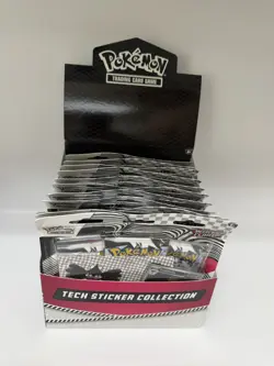 Pokemon White Flare SV10.5 3-Pack Tech Sticker Collection w/ Display 11 Count - Image 2