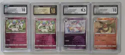 LOT OF 4 GEM PACK VOL. 2 CGC POKEMON SLABS, SYLVEON, FLAREON - Image 1