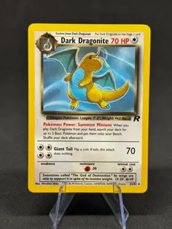 Pokemon Dark Dragonite 22/82 Team Rocket Unlimited Rare WOTC Near Mint - Image 1