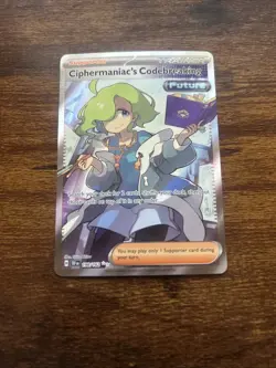 Pokemon TCG Ciphermaniac's Codebreaking Ultra Rare Trainer Card 198/162 - Image 1