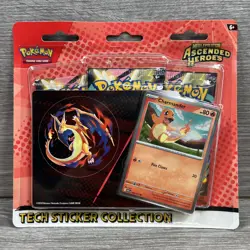 Pokemon TCG Mega Evolution Ascended Heroes Charmander Tech Sticker Collection - Image 1
