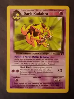 Pokemon Card Dark Kadabra 39/82 “Team Rocket Unlimited” VINTAGE - Image 1