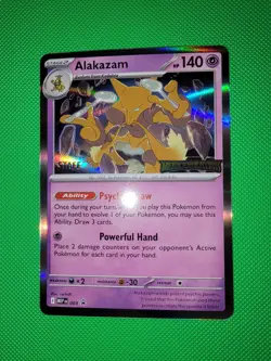 Pokemon TCG Alakazam - 003 (Staff) 003 Me: Mega Evolution Promo Holo NM - Image 2
