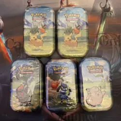 LOT OF 5 SEALED ✅ Pokemon TCG Ascended Heroes MINI TINS Brand New! IN-HAND! - Image 1