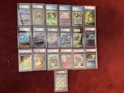 Bulk Graded Pokemon Card Slab Lot of 19 PSA BGS CGC - Image 1