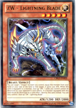 ZW - Lightning Blade - CBLZ-EN005 - Rare - Yugioh - Image 1