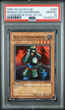 2002 1ST ED #038 MASAKI THE LEGENDARY SWORDSMAN PSA 10 - Image 1