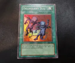 Delinquent Duo MRL-039 Ultra Rare Unlimited Yugioh Card DAMAGED - Image 1