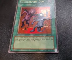 Delinquent Duo MRL-039 Ultra Rare Unlimited Yugioh Card DAMAGED - Image 3
