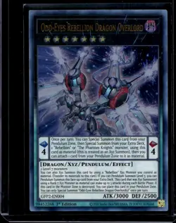 Yugioh! NM Odd-Eyes Rebellion Dragon Overlord - GFP2-EN004 - Ultra Rare - 1st Ed - Image 1