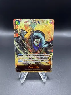 Crocodile OP14-120 Alternate Art The Azure Sea's Seven Sec One Piece Alt Secret - Image 1