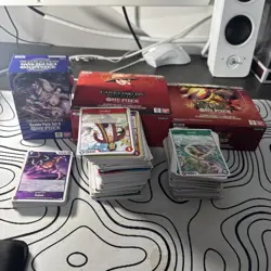 One Piece OP14+OP13+PRB02 Bulk P, C, UC R and Leader- Pack Fresh approx 500 car - Image 1