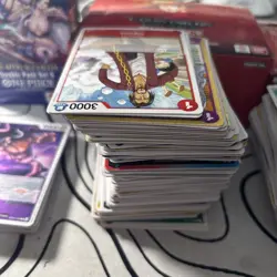 One Piece OP14+OP13+PRB02 Bulk P, C, UC R and Leader- Pack Fresh approx 500 car - Image 2