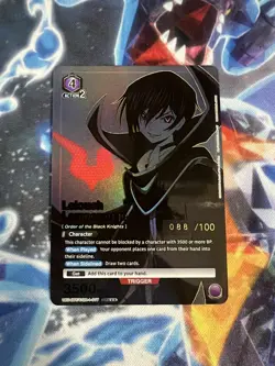 Lelouch Lamperouge Serialized 088/100 UEX03BT/CGH-2-042 Code Geass Union Arena - Image 1