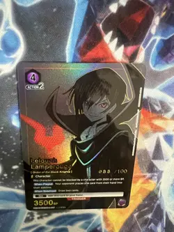 Lelouch Lamperouge Serialized 088/100 UEX03BT/CGH-2-042 Code Geass Union Arena - Image 2