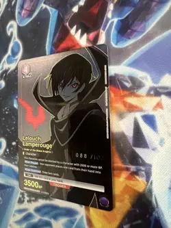 Lelouch Lamperouge Serialized 088/100 UEX03BT/CGH-2-042 Code Geass Union Arena - Image 3