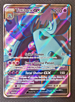 Pokemon Card - Toxapex GX - SM Guardians Rising - Full Art - 136/145 - NM - Image 1