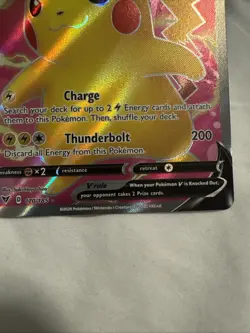 Pikachu V 170/185 Vivid Voltage- NM/M Ultra Rare Full Art Pokemon Card - Image 5