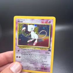 MEW Pokemon Card - WOTC Promo - Black Star - #9 - HOLO Mouth SWIRL Near Mint!! - Image 3