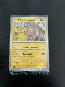 Pikachu At The Museum OVERSIZED Promo Card - Natural History Museum - SEALED ✅ - Image 1